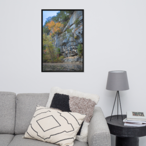 Buffalo River Bluff — Framed Fine Art Print | Arkansas Autumn Landscape Photography